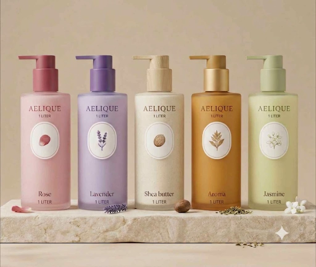 Aelique Herbal Nourishing Whitening Bubble Liquid Shower Gel